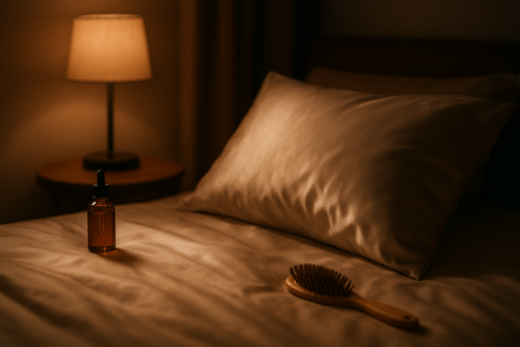 Nacht routine voor gezond haar